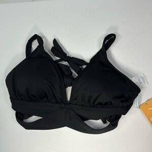 Black bikini top